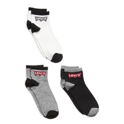 Levi's 3Q-3Pk Quarter Sock Multi/patterned