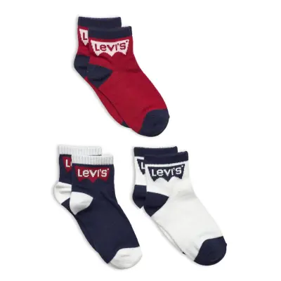 Levi's 3Q-3Pk Quarter Sock Multi/patterned