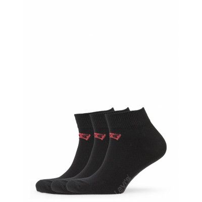 Levis Mid Cut Batwing Logo 3P *Villkorat Erbjudande Ankelstrumpor Korta Strumpor Svart Levi´s