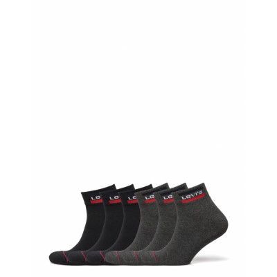 Levis Mid Cut Sprtwr Logo 6P Ecom *Villkorat Erbjudande Ankelstrumpor Korta Strumpor Grå Levi´s