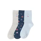 Lindex 3-Pack Socks - Grey - 28/30
