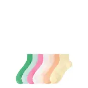 Lindex 7-Pack High Ankle Socks - Yellow - 39/41
