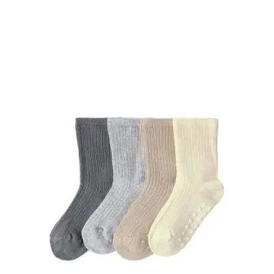 Lindex Sock 4P Rib Solid - Multi/patterned - 19/21