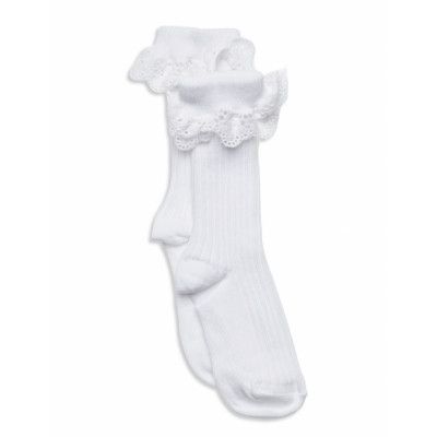 Mp Denmark Lisa Socks - Lace Vit