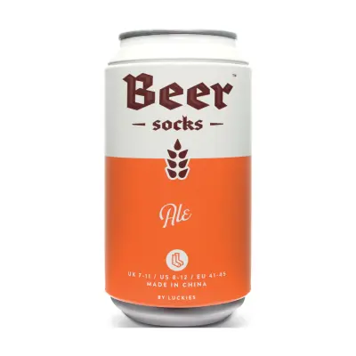 Luckies of London Beer Socks Ipa - Orange - ONE SIZE