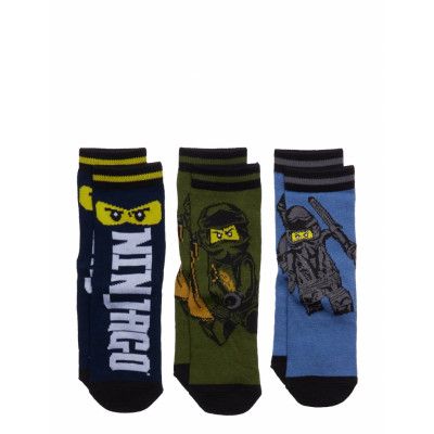 Lwalex 609 - 3-Pack Socks Sockor Strumpor Grön LEGO Kidswear