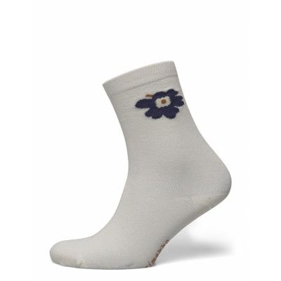 Makeinen Unikko Sockor Strumpor Cream Marimekko