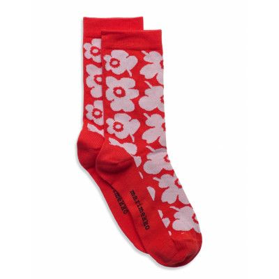 Makeinen Unikko T Sockor Strumpor Red Marimekko