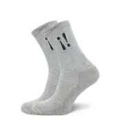 Mango Embroidered Cotton Socks - Grey - 40-42