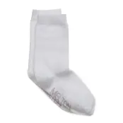 Melton Cotton Socks - White - 15/16