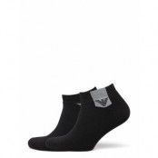 Men's Knit Ankle Socks Ankelstrumpor Korta Strumpor Black Emporio Armani