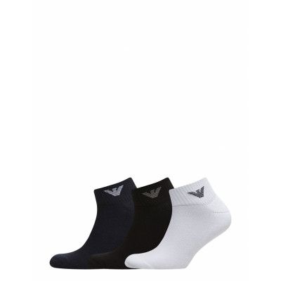 Men's Knit Short Soc Ankelstrumpor Korta Strumpor Multi/mönstrad Emporio Armani