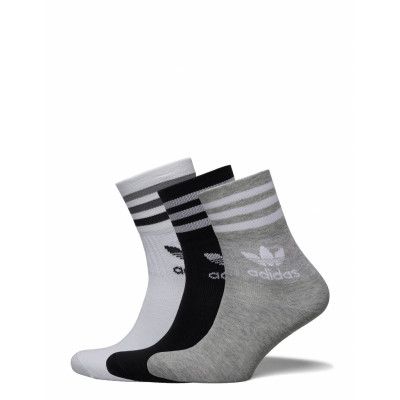 Mid Cut Crew Socks 3 Pairs Underwear Socks Regular Socks Vit Adidas Originals