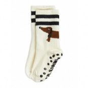 Mini Rodini Dog 1-Pack Anti-Slip Socks Kräm