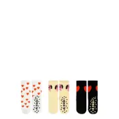 Mini Rodini Doggie 3-Pack Anti-Slip Socks Vit