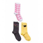 Mini Rodini Past Present Future 3-Pack Socks Multi/patterned