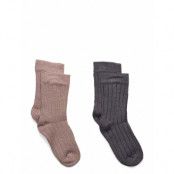 Minymo Ankle Sock - Rib Beige