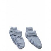 Minymo Baby Rib Sock W. Abs Blå