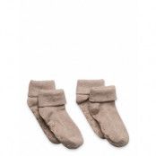 Minymo Baby Rib Sock W. Abs Brun