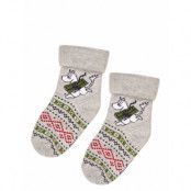 Moomintroll Fluffy Socks Sockor Strumpor Grey Martinex