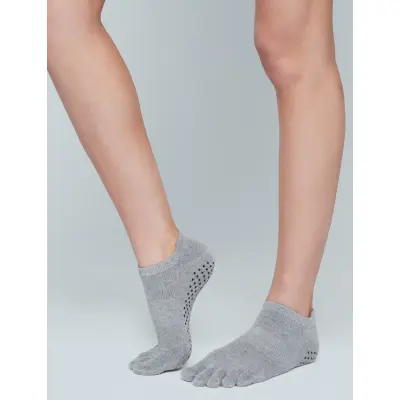 Moonchild Yoga Wear Moonchild Grip Socks - Low Rise - Grey - S (36-38)