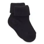 mp Denmark Wool Rib Baby Socks - Black - 15/16