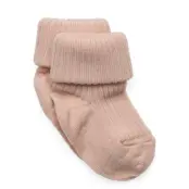 mp Denmark Wool Rib Baby Socks - Pink - 19/21
