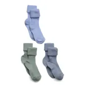 Mp Denmark Cotton Rib Baby Socks - 3-Pack Blå