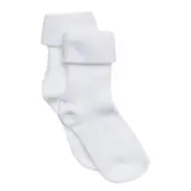 mp Denmark Cotton Rib Baby Socks - White - 22/24