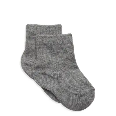 Mp Denmark Cotton Rib Socks Grå