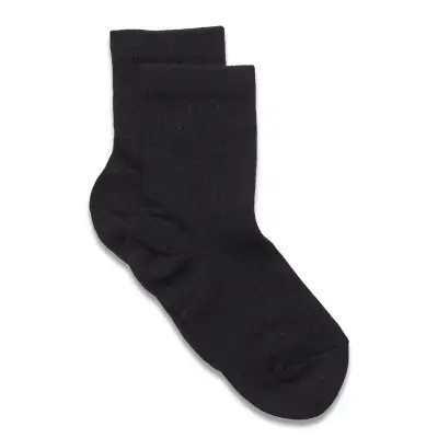 Mp Denmark Cotton Rib Socks Svart