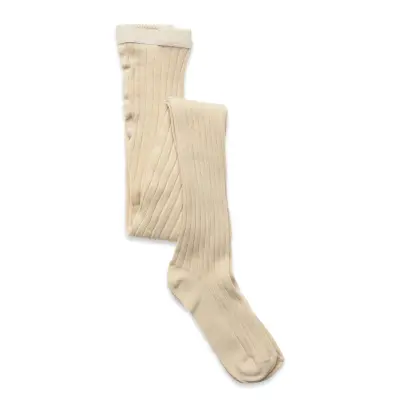 mp Denmark Cotton Rib Tights - Beige - 56/62