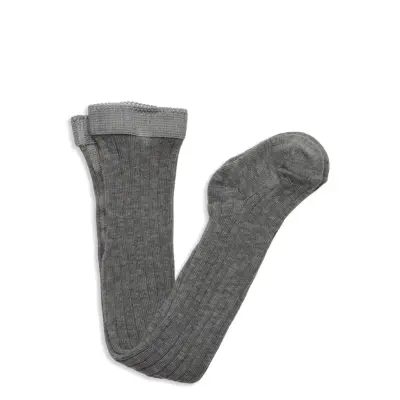 mp Denmark Cotton Rib Tights - Grey - 140