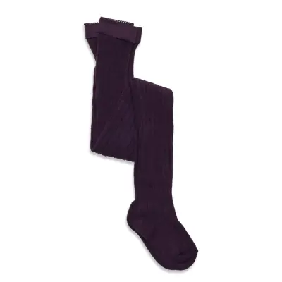 mp Denmark Cotton Rib Tights - Purple - 68/74