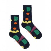 Multicolor Shapes Long Socks Sockor Strumpor Grön Bobo Choses