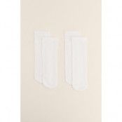 NA-KD Lingerie 2-pack Pointelle Socks - White