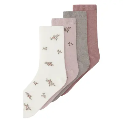 Name It Nkfwak Wo/Bl 4P Sock Multi/patterned