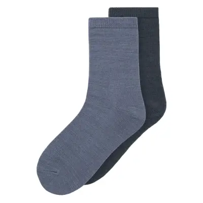 Name It Nkmwak Wo/Bl 2P Sock Blå