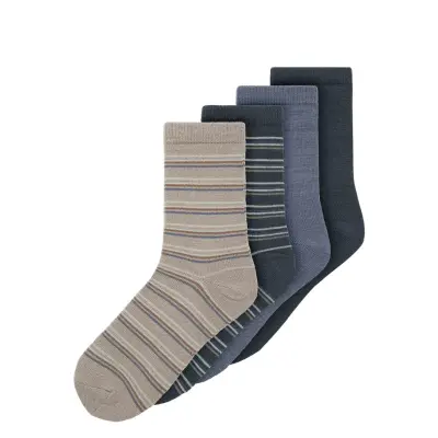 Name It Nkmwak Wo/Bl 4P Sock Marinblå