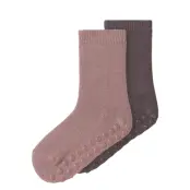 Name It Nmfwak Wo/Bl 2P Sock W/Non Skid Multi/patterned