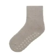 Name It Nmfwaksi Wo/Bl Terry Sock W/Non Skid Beige