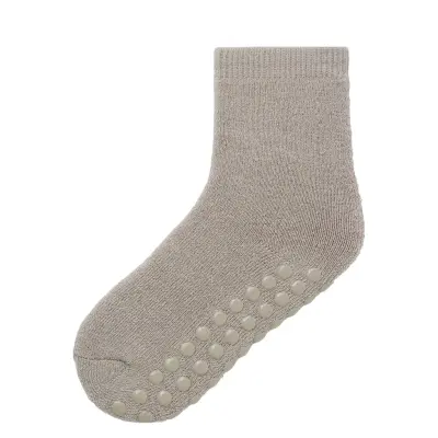 Name It Nmfwaksi Wo/Bl Terry Sock W/Non Skid Beige