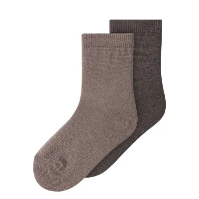 Name It Nmfwakta Wo/Vi 2P Sock Brun