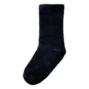 name it Nmmradek Terry Fluffy Sock - Navy - 22-24