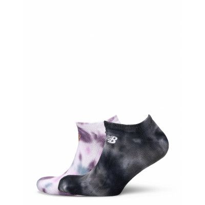 Nb Essentials Endless Days Tie-Dye No Show Socks 2 Pair Ankelstrumpor Korta Strumpor Svart New Balance