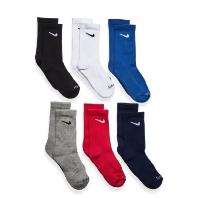 Nike 6W-6Pk Crew Sock Multi/patterned
