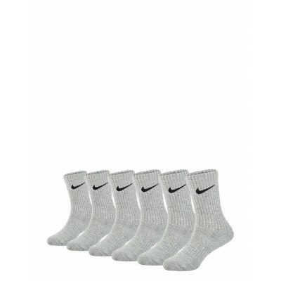 Nike 6W-6Pk Crew Sock Grå