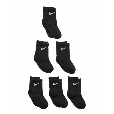 Nike 6W-6Pk Crew Sock Svart