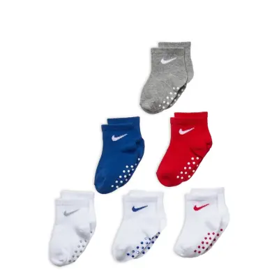 Nike 6Q-6Pk Quarter Sock Multi/patterned