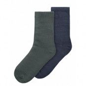 Name It Nkmwak Wo/Bl 2P Sock Marinblå